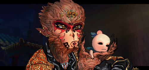One Of My First Frame Redraws And Also The First Time I Drew Sun WuKong W/o My Style Yet :D