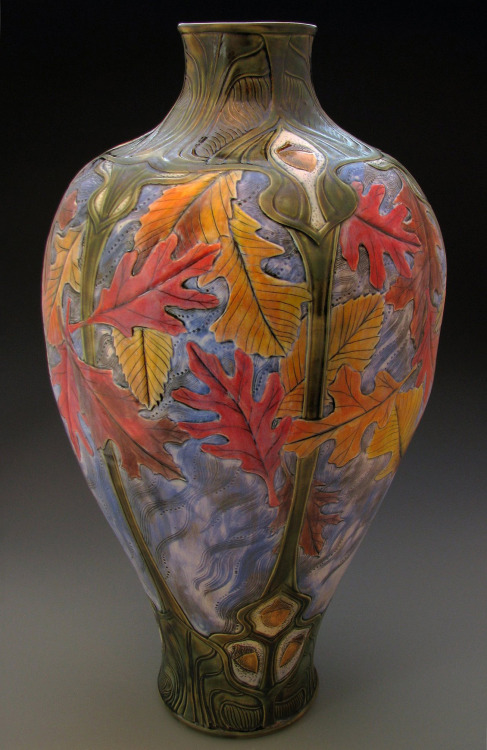 Five Oaks circa July of 2015Throwback Thursday Art Nouveau vase by Stephanie Young of Calmwater Desi