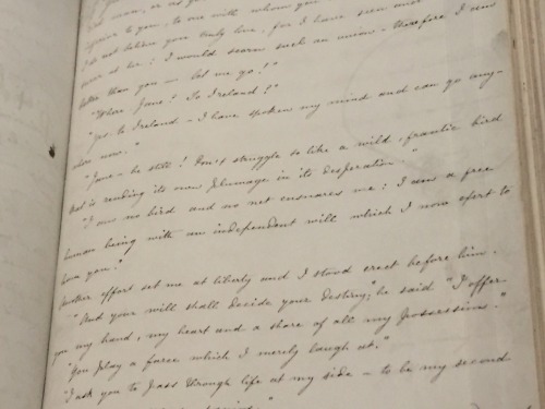 thesaltyowl:  “I am no bird and no net ensnares me: I am a free human being with an independent will.”  Jane Eyre manuscript, The Morgan Museum and Library, 2016 