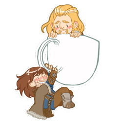 areyoutryingtodeduceme:  NOW YOU HAVE A TRANSPARENT FILI AND KILI IN A TEA CUP TO DRAG AROUND. WHEEEEE. 