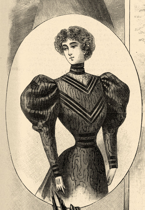 La Mode Nationale, No. 39, 26 Septembre 1896, Paris. No. 18. Groupe De Toilettes Nouvelles. Bibliothque