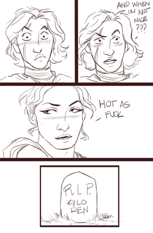 nenau: A short and sketchy comic based on incorrect Reylo quotes (this was so self-indulgent wow)