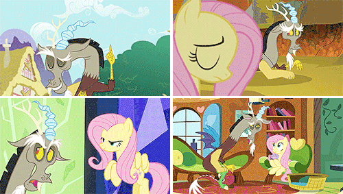 cometcrystal:  “see? he can be a real sweetheart once you get to know him!” 🦋💛🌪️ “–although fluttershy should get most of the credit for that. she’s my favorite.” 