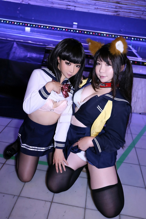 Cute Cosplay GIrl Higurashi Rin & Higurashi Ran (Kitsune-Chan 2) 1-5