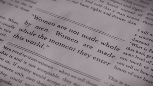"Women Matter On Their Own. Not In Relation To A Man." 💚💚💚