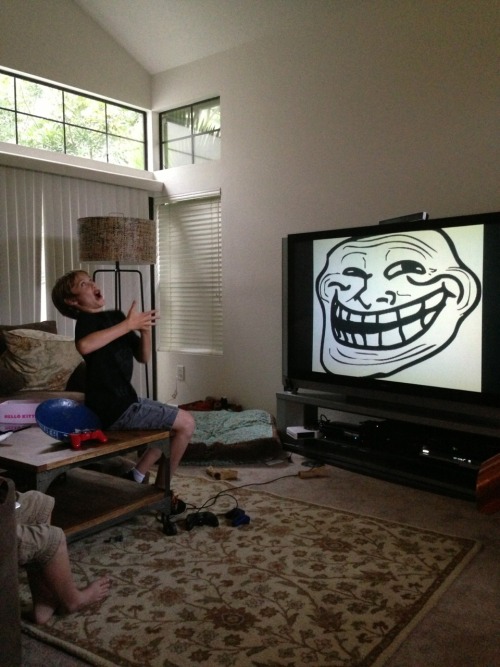 babydawg:  my 11 year old cousin is playing his favorite youtube videos for the family including the classic trololol song