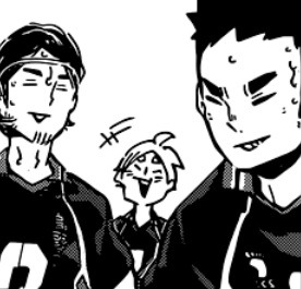 volleyball-haikyuudorks:  because even the most reliable senpais are total dorks(behold karasuno third years)part 7 of my because series