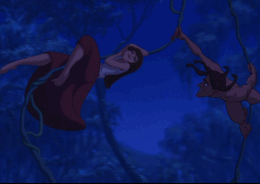 adventuresofaverage:  This is why Tarzan and Jane’s love story is my favorite. Look at the way he looks at her. Just look. And feel. You can feel it through the screen, through animation. The story is really told in this movie, I love it. I would like