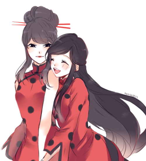 nomae0527:Vietnamese Ladybug x  Ancient Chinese Ladybug !!!!!!! ( Vietnamese Chat Noir is the b