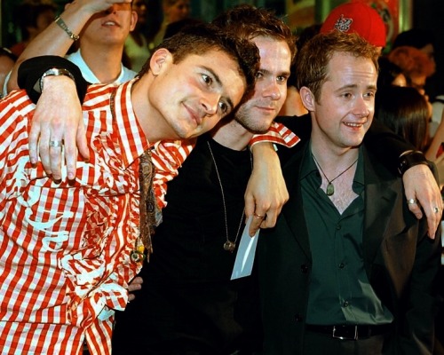 l-o-t-r:Orlando, Billy, Dom & Elijah @ LotR: FotR Premiere (2001)