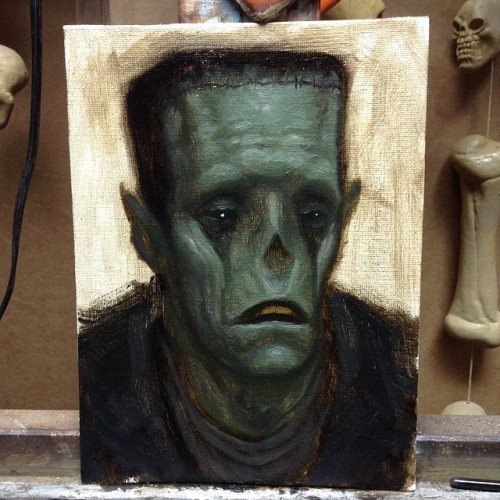 chetzar:  Study for Frankenstein commission.