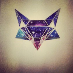 wandaelou:  galaxy fox… an old drawing,