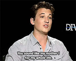 rqmimalek:  Miles Teller is the biggest flirt. And one smooth motherfucker. (x)
