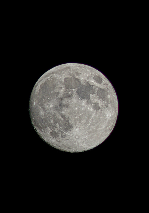 bottle-bank:Current Moonphase over Germany, May 18th 2019. Sony a7II, new Canon FD 300mm F4, 2x Tele