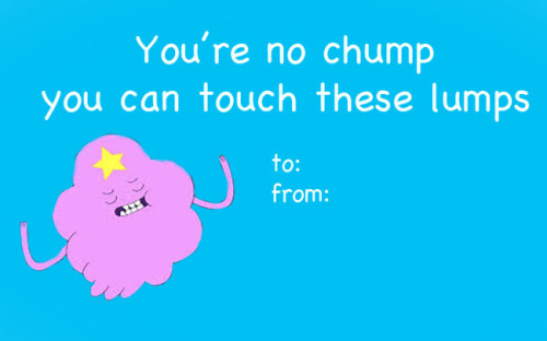 fantasticcatadventures: Adventure Time valentines I made for my boyfriend
