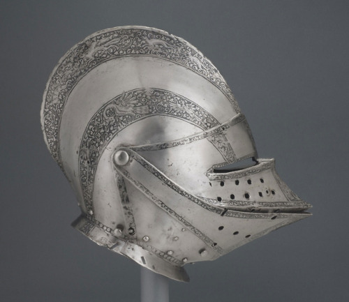 Close helmet for use in the field, Germany, circa 1560.from The Philadelphia Museum of Art