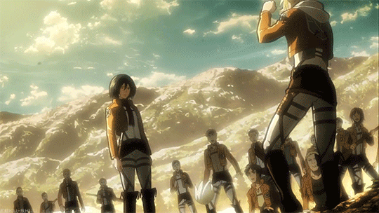 Mikasa vs. Annie  From the extra scene in the 2nd Shingeki no Kyojin compilation