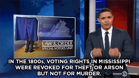 thedailyshow:  After Governor Terry McAuliffe receives backlash for restoring voting
