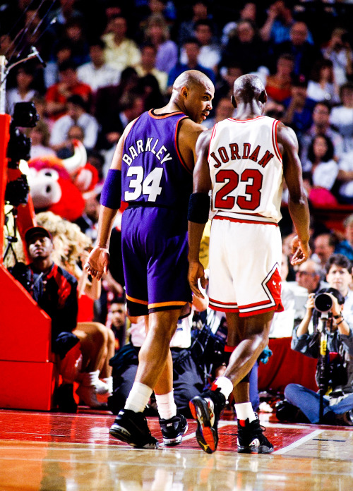 Charles Barkley and Michael Jordan 1993 NBA Finals