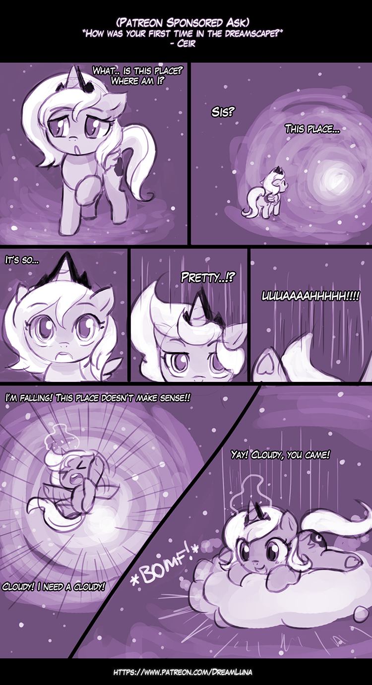 ask-dreamluna:The first time in the dreamscape. —————– [Join the pantie