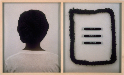 mamma-wolf:back, 1991 by lorna simpson 