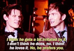 tennantliciouss:  David Tennant, Matt Smith and John Hurt aka the Doctors 