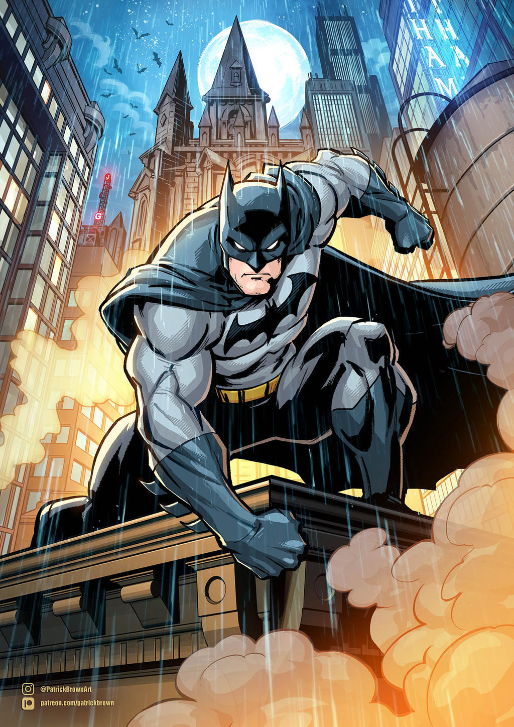 HeroChan — Batman Art by Patrick Brown || IG