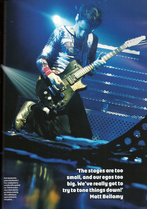 uglybellamy:The stages are too small, and our egos too big.