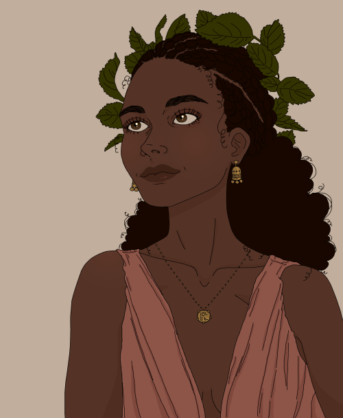 wait-for-october:I think I’m going to call this piece Demeter. I hope the braids show up 