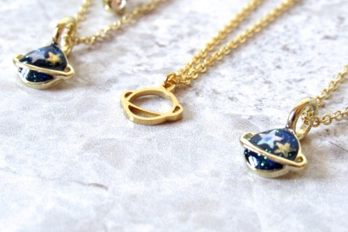 Saturn Necklaces by Kloica Accessories 
