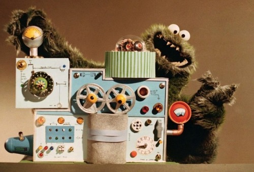 themuppetmasterencyclopedia: Early Cookie Monster with teeth.