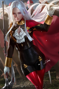 zumidraws: Here is my take on Edelgard   High-res version, nude version, video process, etc. on Patreon: https://www.patreon.com/zumi   