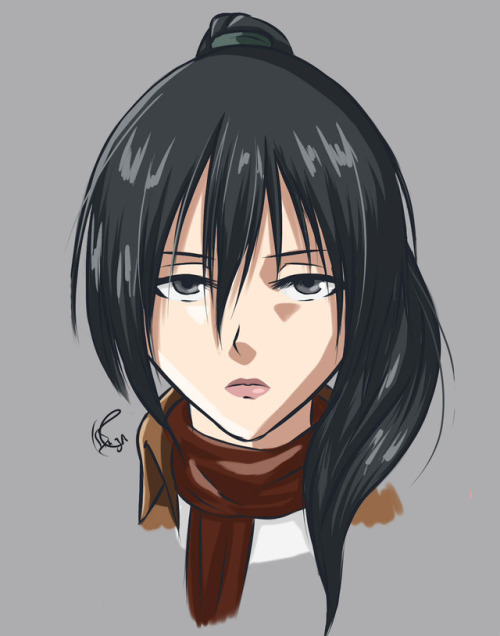 kenken-chan: Some long-haired, older Mikasas for all your long-haired, older Mikasa needs.