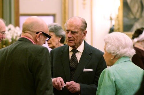 Queen Elizabeth II accompanied by Prince Philip, Duke of Edinburgh hosted the Winston Churchill Memo