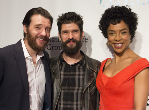some-trace-of-her:Jason Butler Harner, Ben Whishaw & Sophie Okonedo at the Drama League Awards