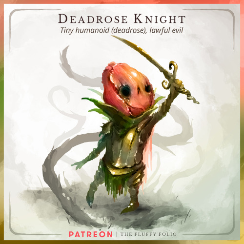 Deadrose Knight – Tiny humanoid, lawful evilOriginating from a strange domain composed of flesh and 