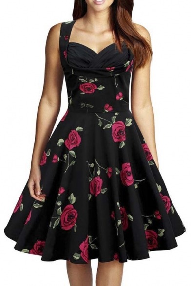 blogtenaciousstudentrebel:  Square Neck VS V-Neck Black: Chiffon Ruffle Asymmetrical //  Belted Swallow Tail Wrap Red: Vintage Swing //  Official Retro Cap Sleeve Fitted Floral: Vintage Floral //  Vintage Tea Babydoll 20-40% Discount Now! More series