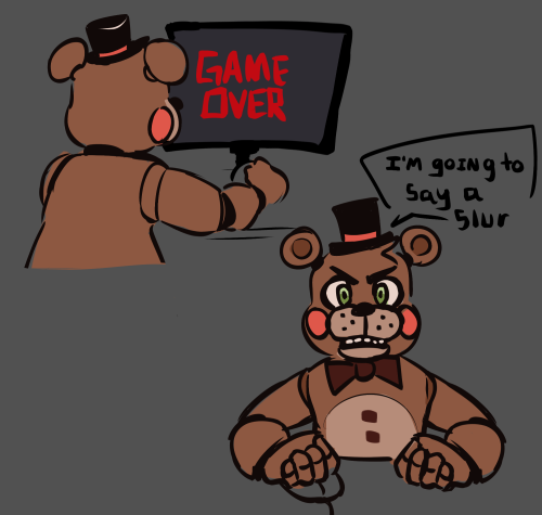  i load up ultimate custom night, i put toy freddy on 20, i help him game. i am happy.