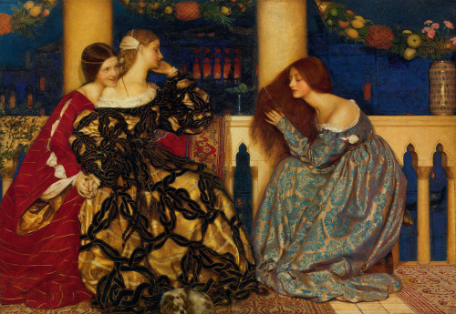 mysteriousartcentury: Frank Cadogan Cowper (1877-1958), Venetian Ladies Listening to “The Serenade” 