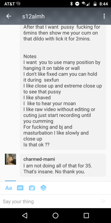 He wanted a 19 minute video and I offered it to him for 35 dollars since he asked for some very spec