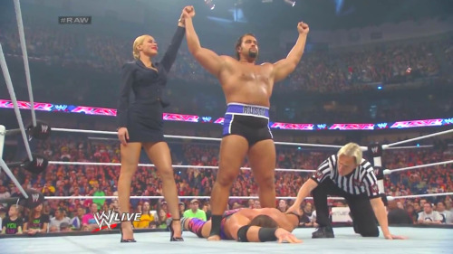 lanawweslegs:  Lana’s legs on WWE Raw (April 7, 2014)