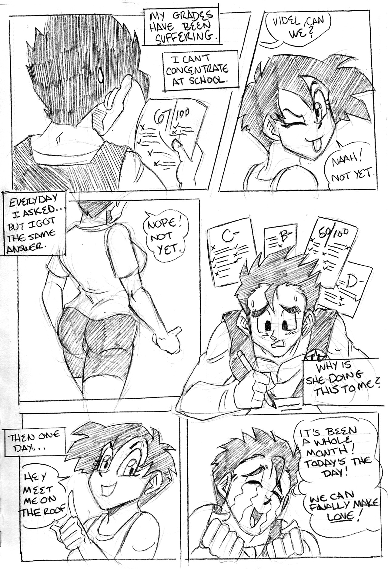 Surprise! Here’s a short GohaxVidel comic! Last night I wanted to challenge myself