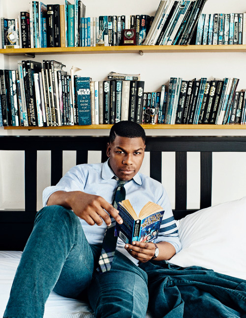 starwarsfilms: John Boyega GQ Magazine (2017) by Sebastian Kim “Every time I’d move, the plastic would pinch my armpits,” the Stormtrooper says a few years later, reminiscing in his South London apartment as he removes the Indiana Jones hat he’s