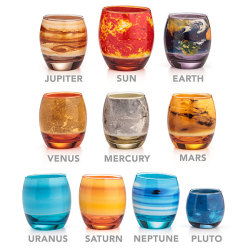 thetimemoves:  Planetary glass set. 