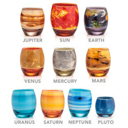 iheartchaos:  Thing to add to your Xmas list of the day: Planetary glass set from ThinkGeek Currently out of stock, but hopefully it should come back in stock soon. Also, yes includes Pluto… deal with it and drink up. Product link 