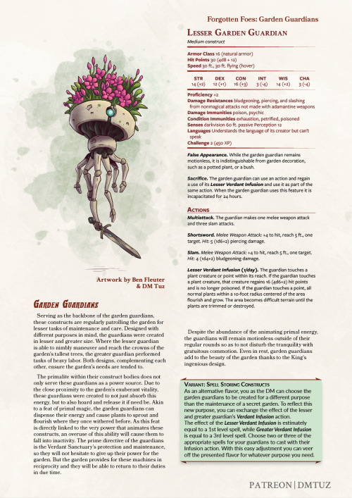 Forgotten Foes - Garden GuardiansExplore the hidden Verdant Sanctuary and face the garden guardians,