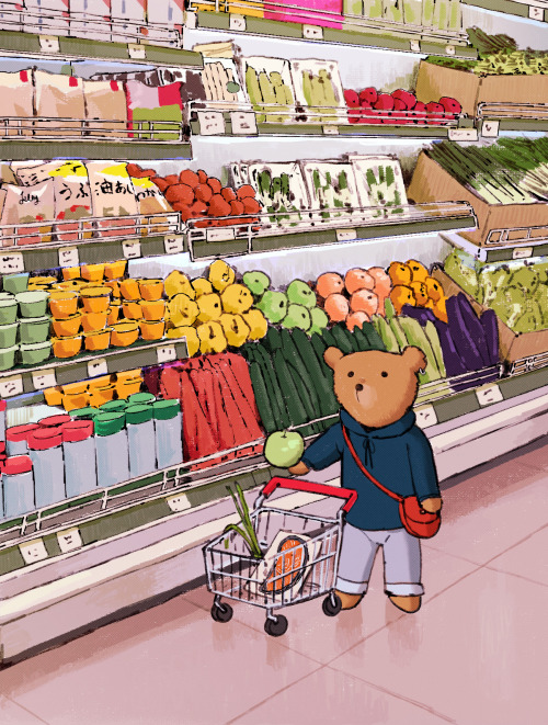 thefingerfuckingfemalefury: ramshacklefey:mohtz: just a little guy grocery shopping I will help him 