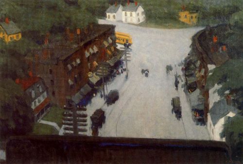 American Village  -  Edward HopperAmerican 1882-196766 cm x 96.5 cm, oil on canvasWhitney Museum of 