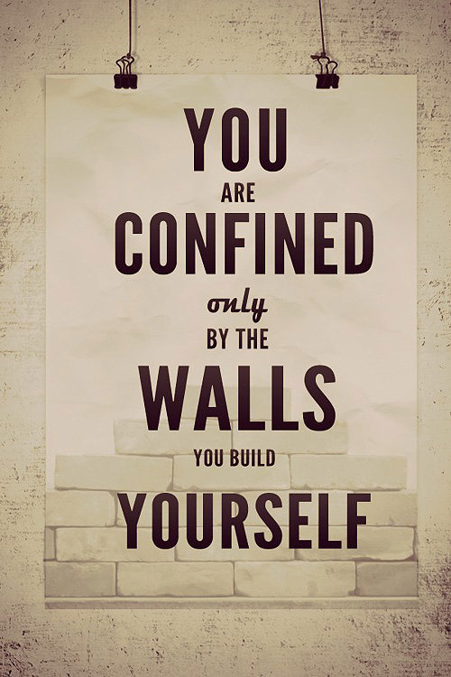 Melissa Joy You Are Confined Only By The Walls You Build
