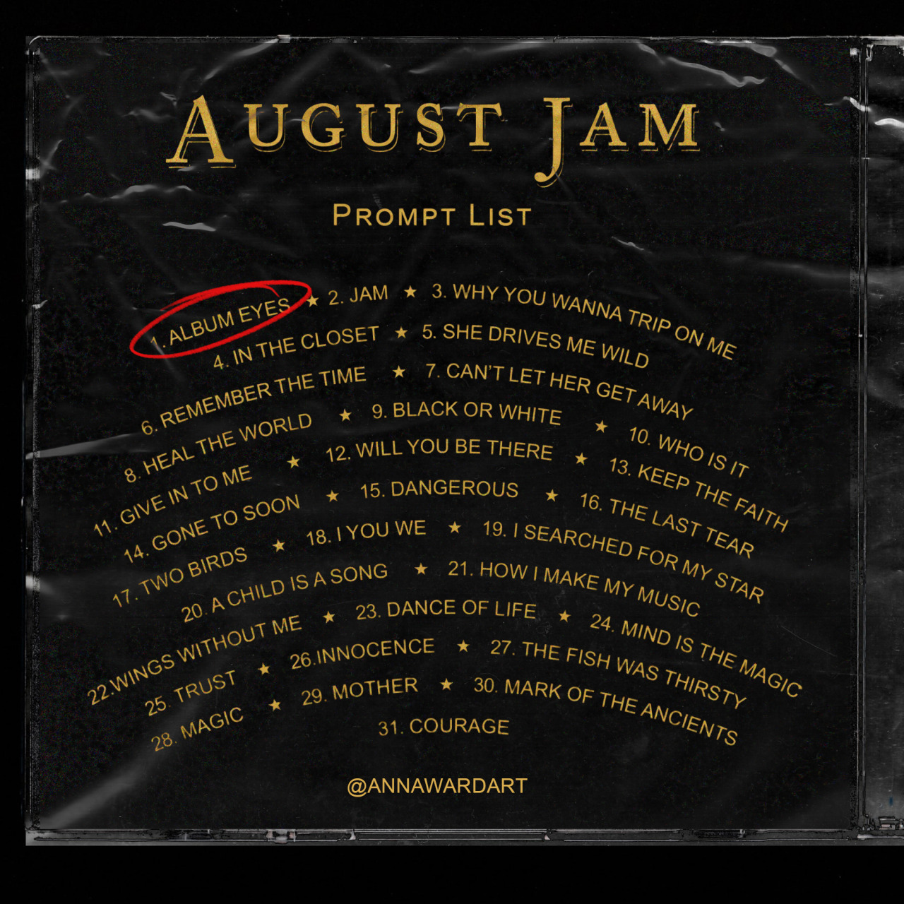 August Jam Number 1 | Album Eyes From the moment I saw the Dangerous Album cover as a kid I was mesmerized by his eyes. 